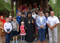 Архиерейская Литургия в храме во имя св. вмч. и целителя Пантелеимона в Краснозерском санатории