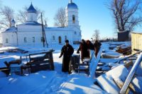 Архиерейская Литургия на острове в с. Чингиссах