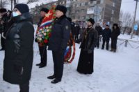 Митинг в г. Карасуке, посвященный годовщине вывода войск из Афганистана 