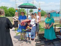 Молебен в День Святого Духа и молебен о даровании дождя в храме с. Багана