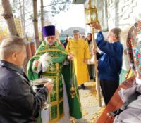 Престольный праздник в храме во имя прп. Сергия Радонежского р. п. Краснозерское